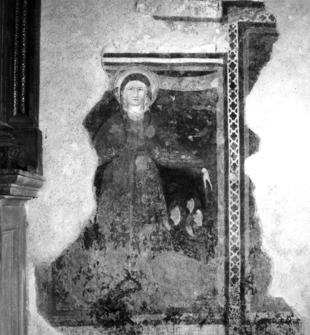 Santa (dipinto, frammento) - ambito senese (fine/inizio secc. XIV/ XV)