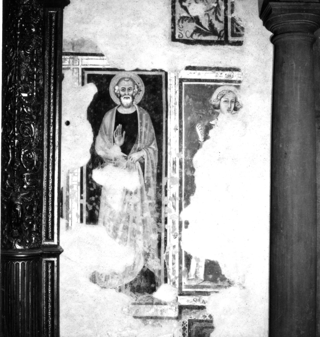 Santi (dipinto, frammento) - ambito senese (fine/inizio secc. XIV/ XV)