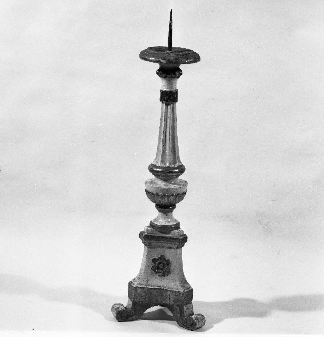 candelabro, serie - bottega toscana (inizio sec. XIX)