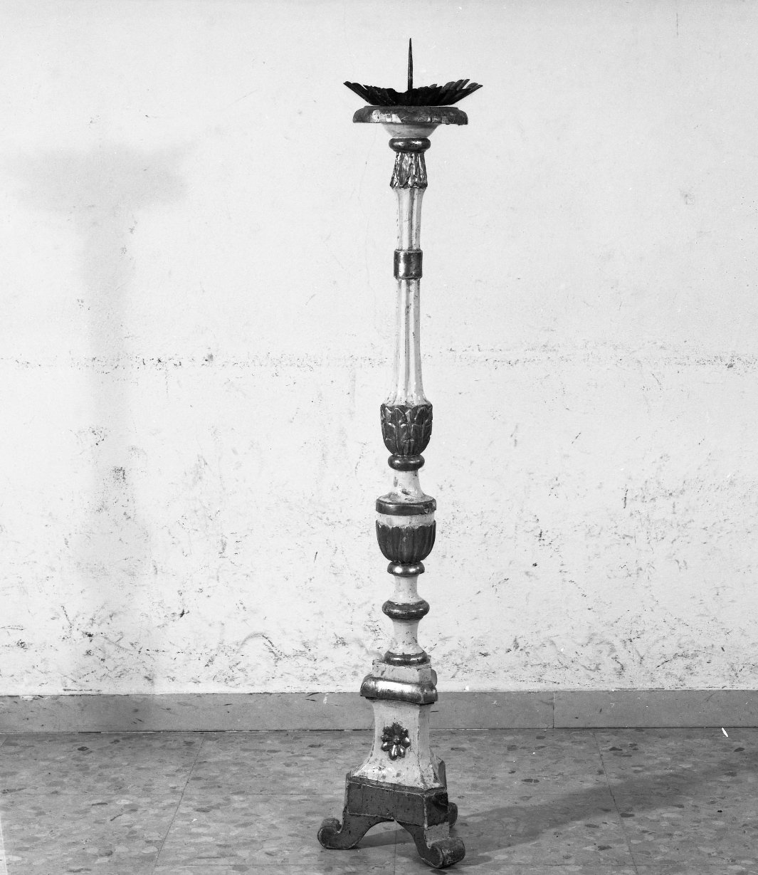 candelabro, serie - bottega toscana (inizio sec. XIX)