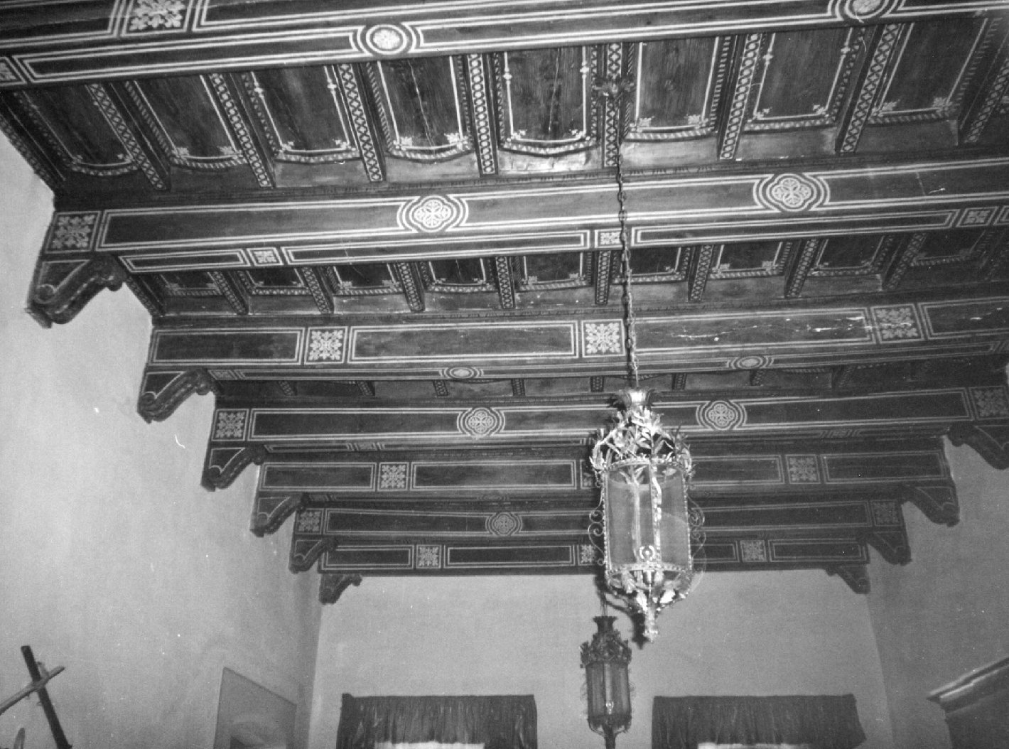 soffitto a cassettoni - bottega toscana (secc. XVI/ XX)