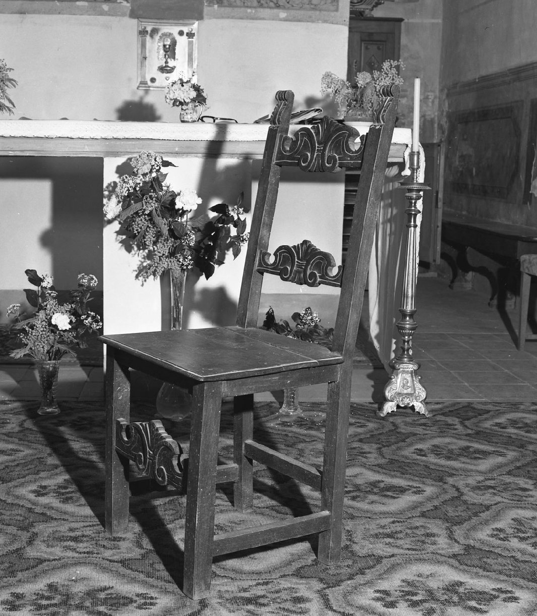 sedia, serie - bottega toscana (sec. XVII)