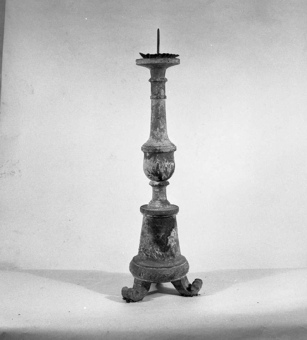 candeliere d'altare - bottega toscana (fine/inizio secc. XVIII/ XIX)