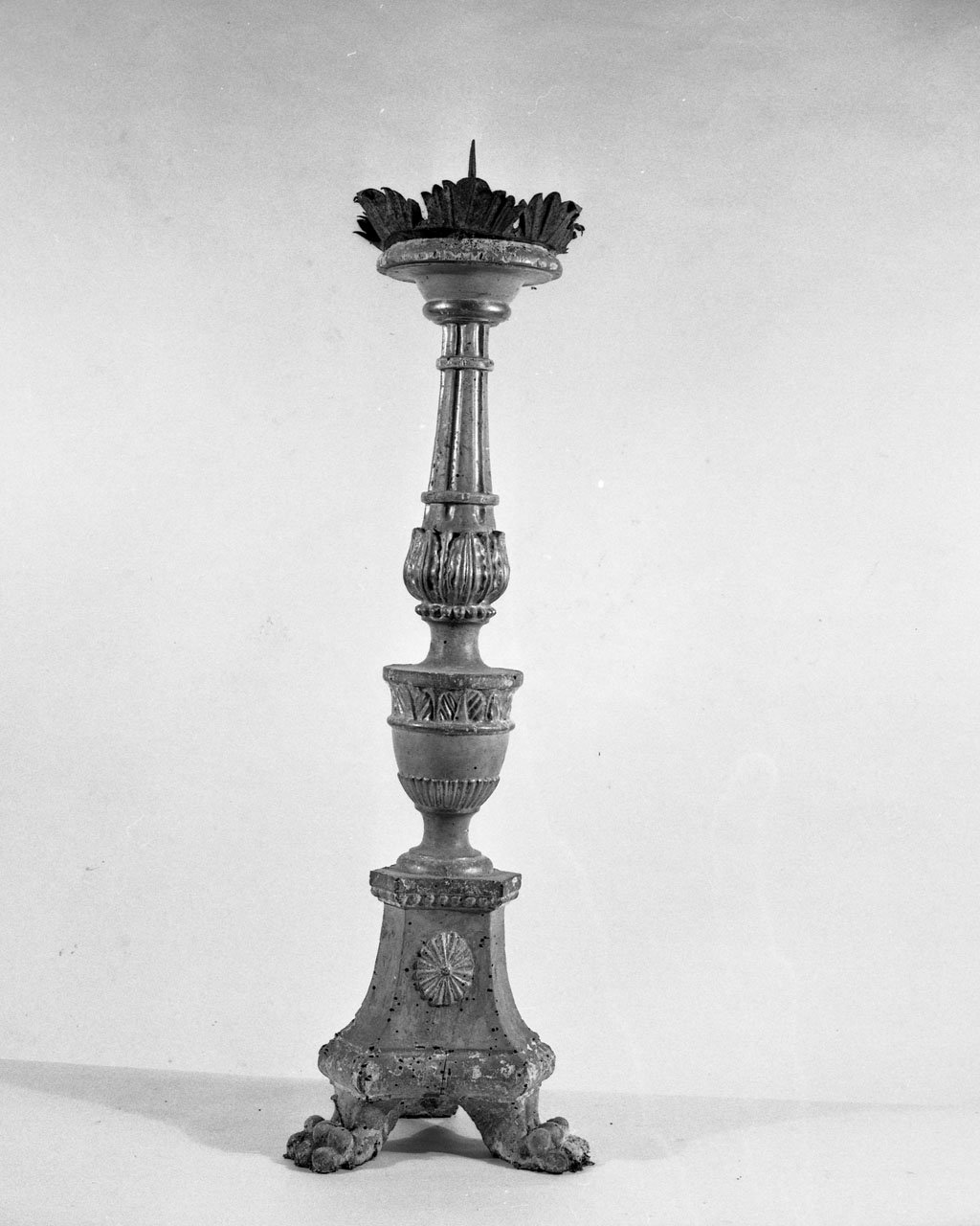 candeliere d'altare, serie - bottega toscana (seconda metà sec. XVIII)