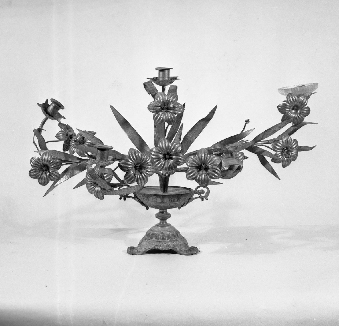 candeliere d'altare - bottega toscana (inizio sec. XX)