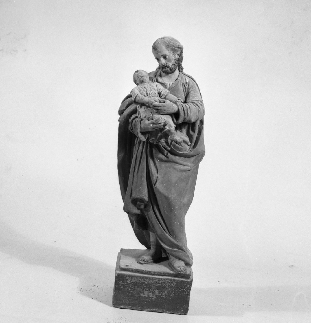 San Giuseppe con Gesù Bambino (statuetta) - bottega toscana (ultimo quarto sec. XVIII)