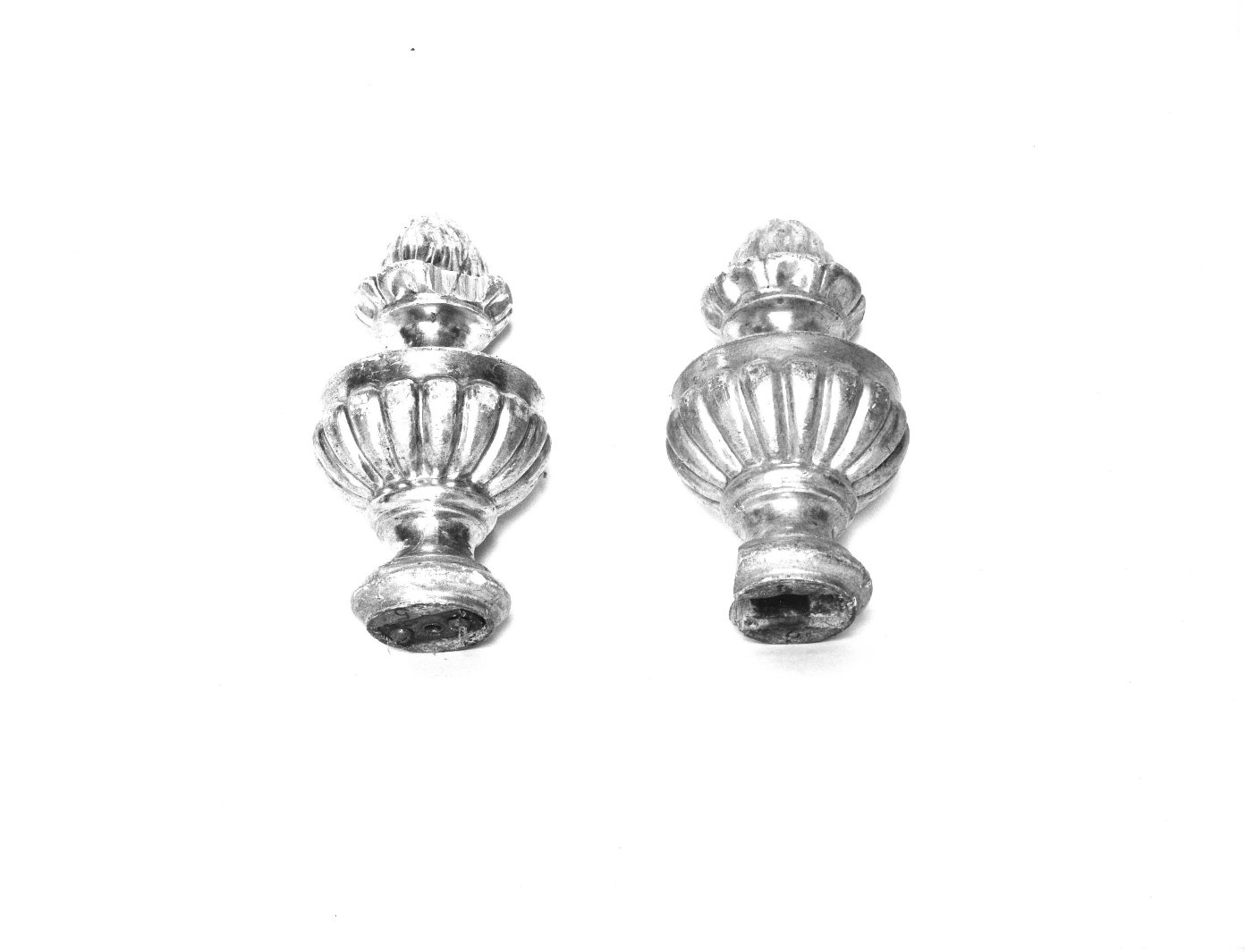 pomo di asta, coppia - bottega toscana (fine/inizio secc. XVIII/ XIX)