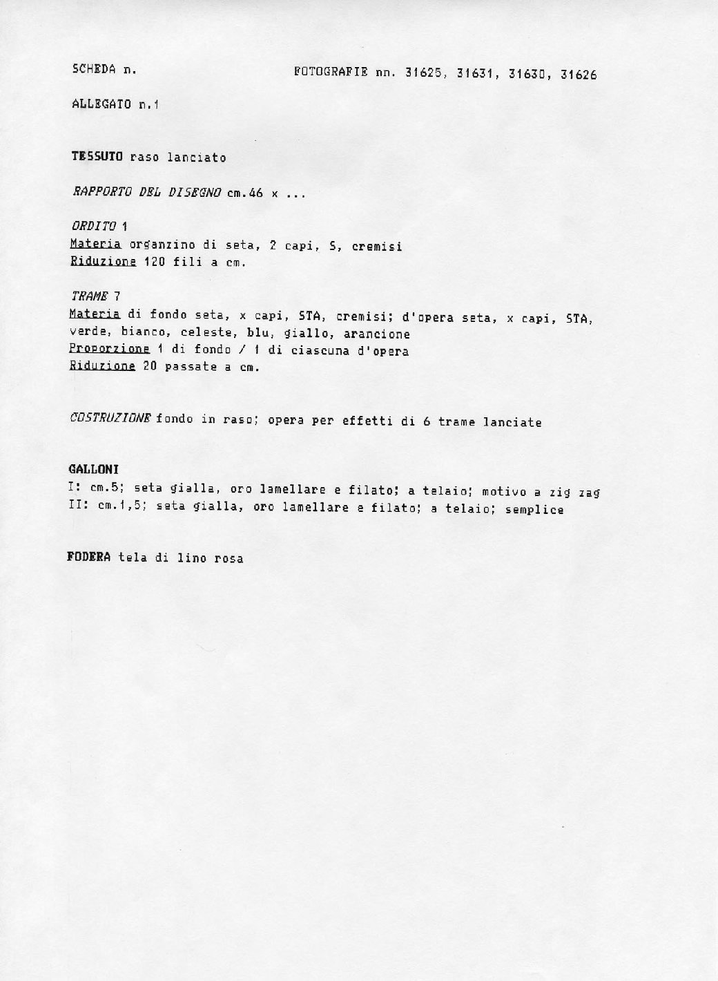 parato, insieme - manifattura italiana (secondo quarto sec. XIX)