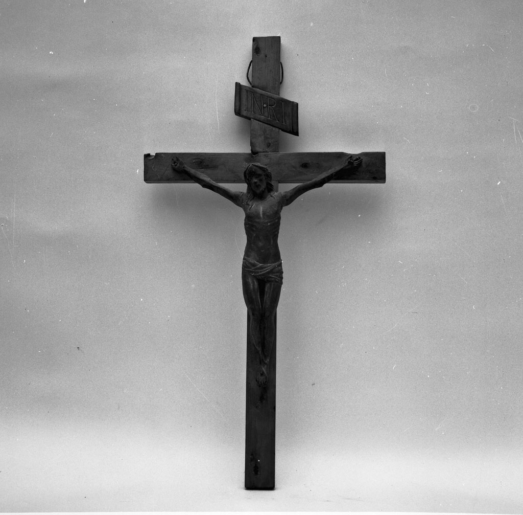 Cristo crocifisso (croce processionale) - bottega toscana (fine/inizio secc. XIX/ XX)