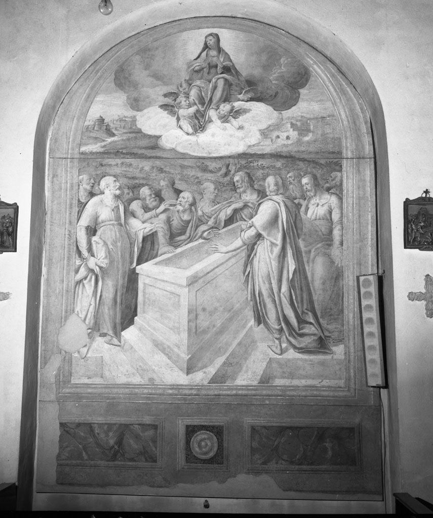 assunzione della Madonna (dipinto, frammento) di Porta Orazio (sec. XVI)