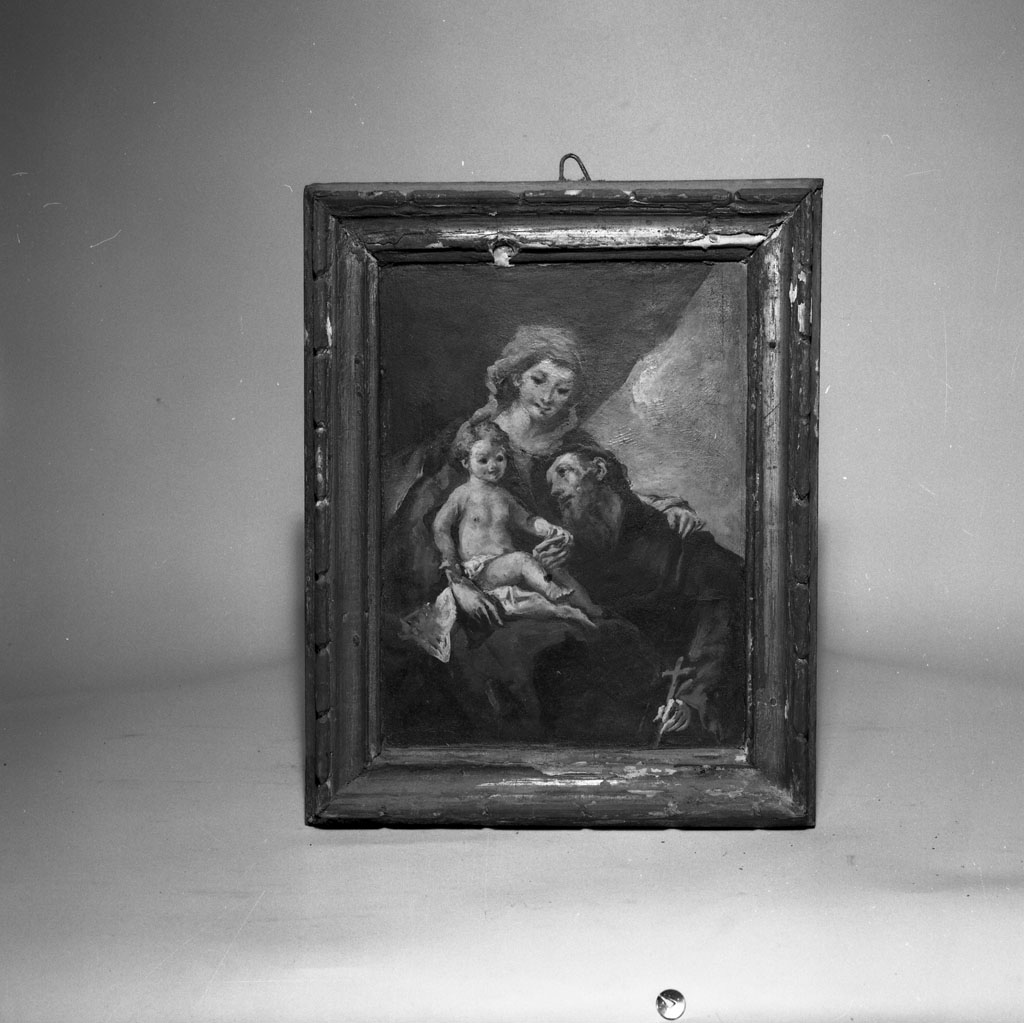 Madonna con Bambino e santo (dipinto) - ambito toscano (prima metà sec. XX)