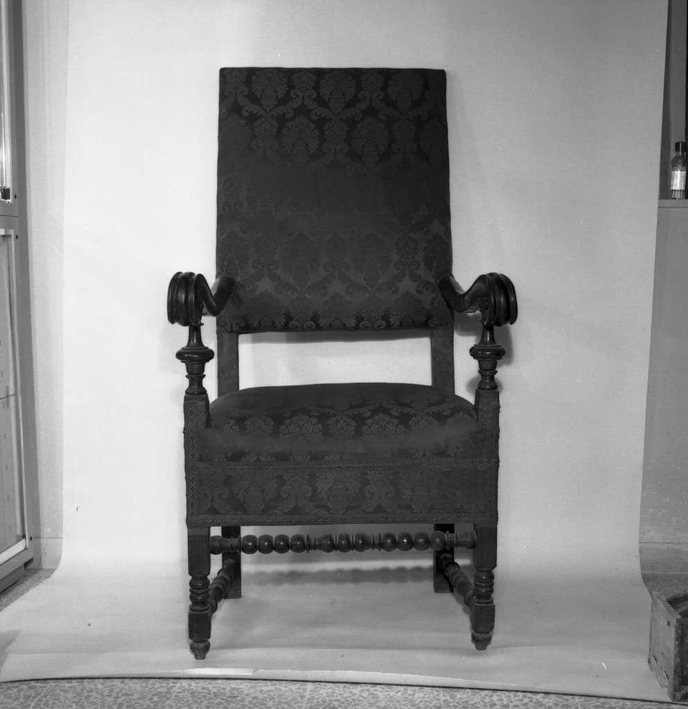 poltrona - bottega toscana (fine/inizio secc. XVII/ XVIII)