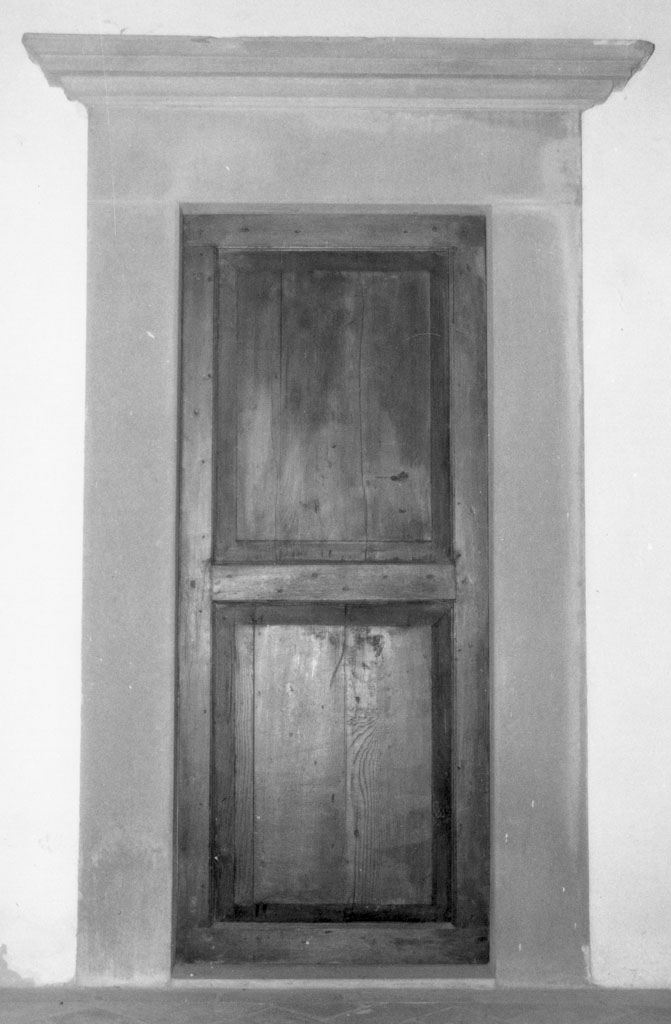portale architravato, serie - bottega toscana (sec. XVI)