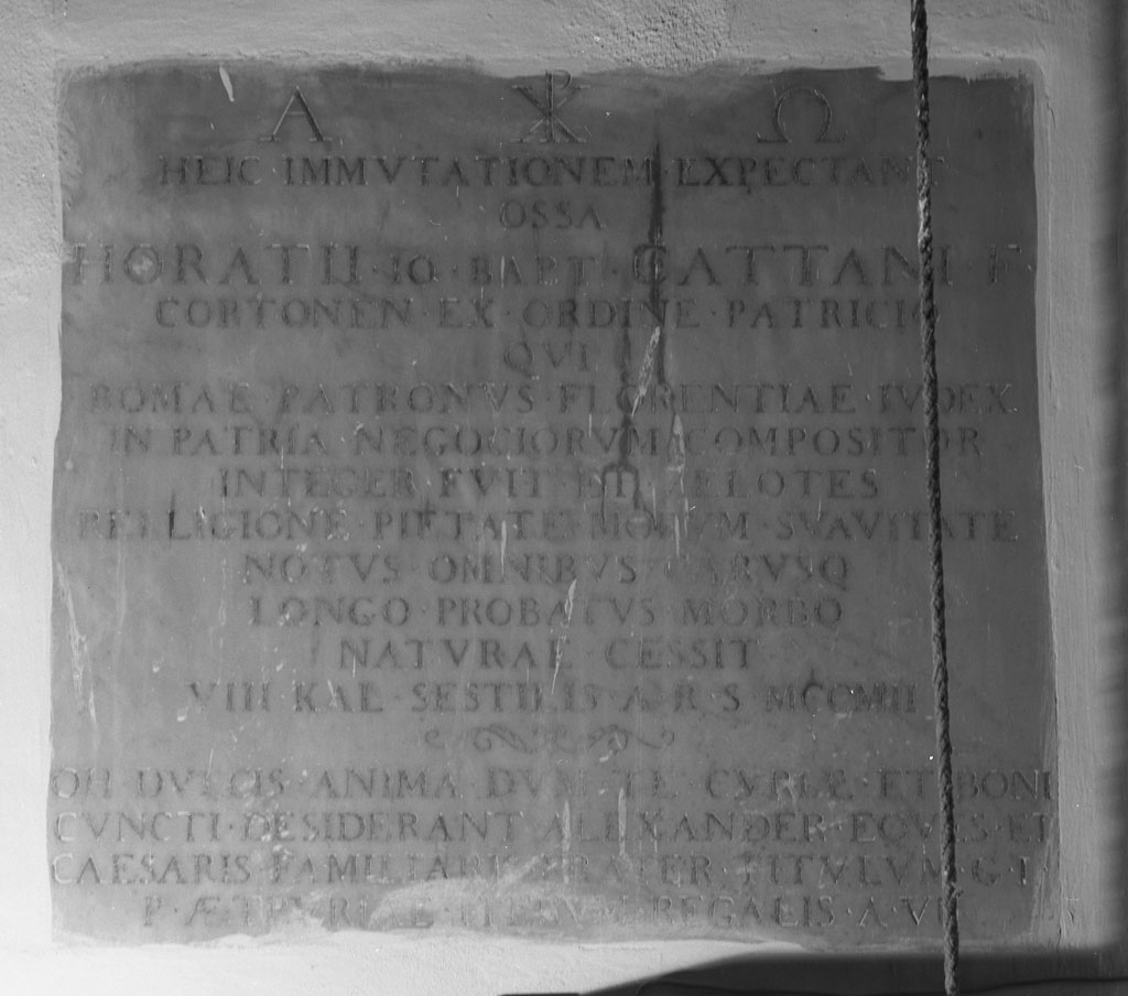 lapide commemorativa, opera isolata - bottega toscana (sec. XIX)