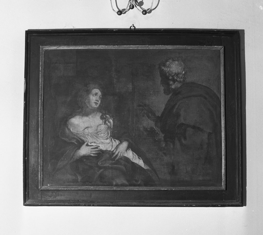 Sant'Agata in carcere curata miracolosamente da San Pietro (dipinto, opera isolata) - ambito aretino (seconda metà sec. XVII)