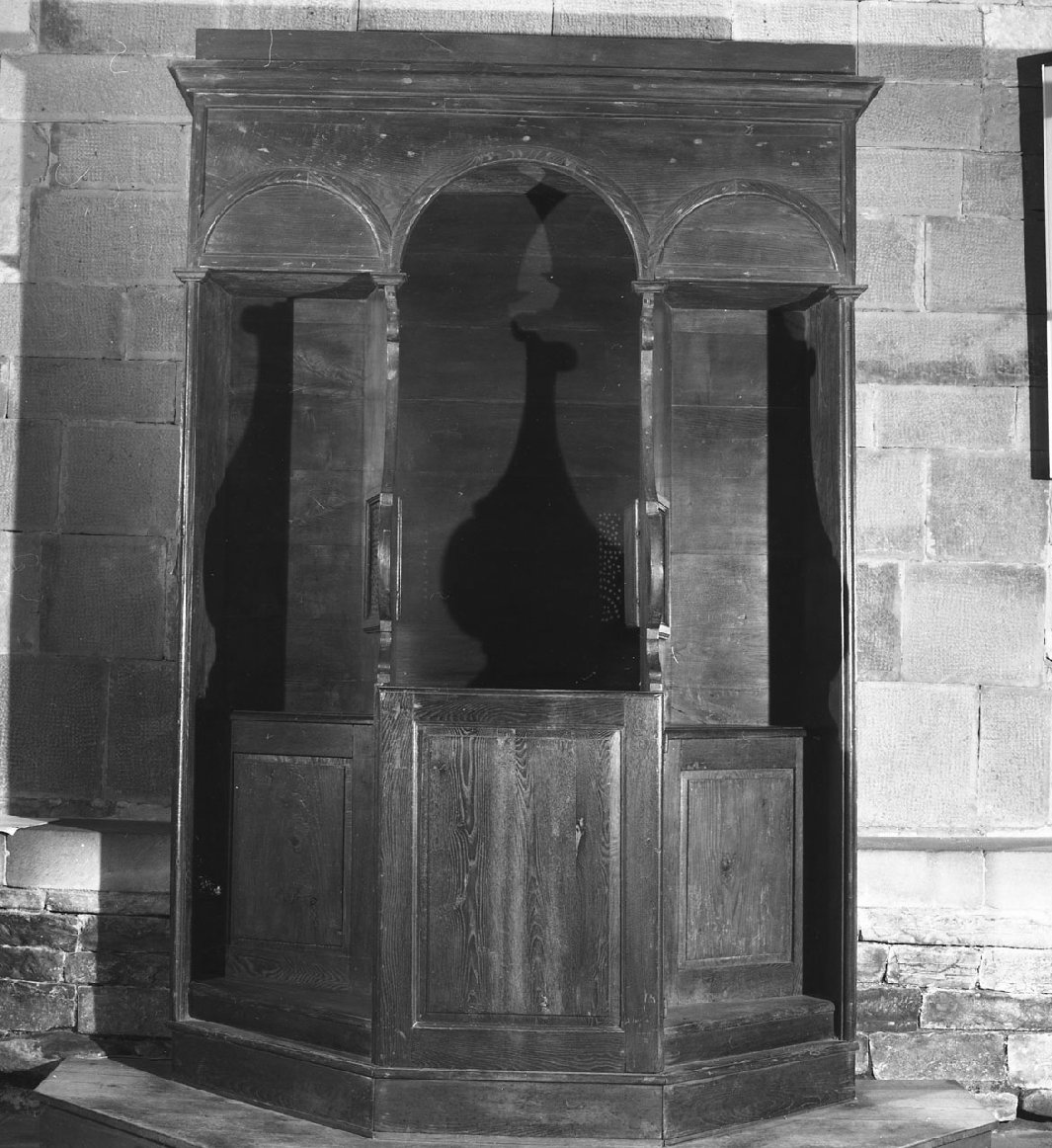 confessionale, serie - bottega toscana (seconda metà sec. XIX)