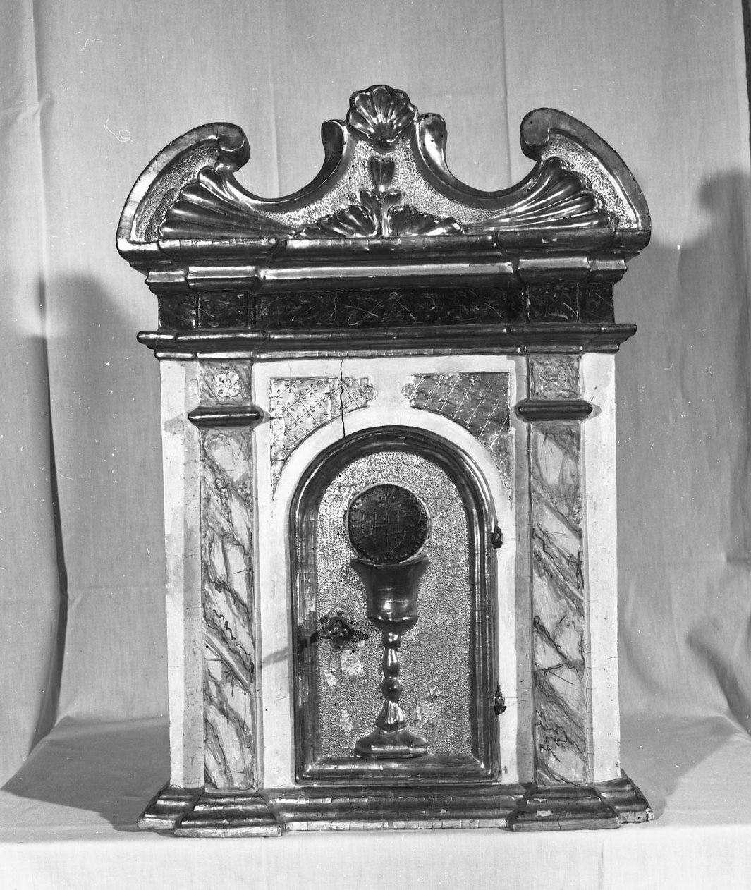 tabernacolo - a frontale architettonico - bottega toscana (terzo quarto sec. XVIII)