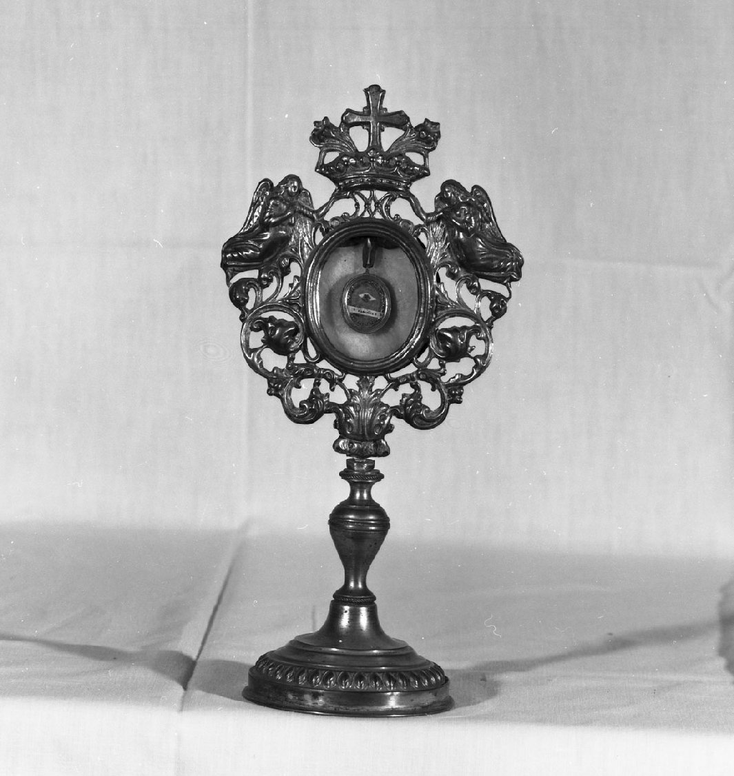 reliquiario - a ostensorio - bottega toscana (seconda metà sec. XIX)