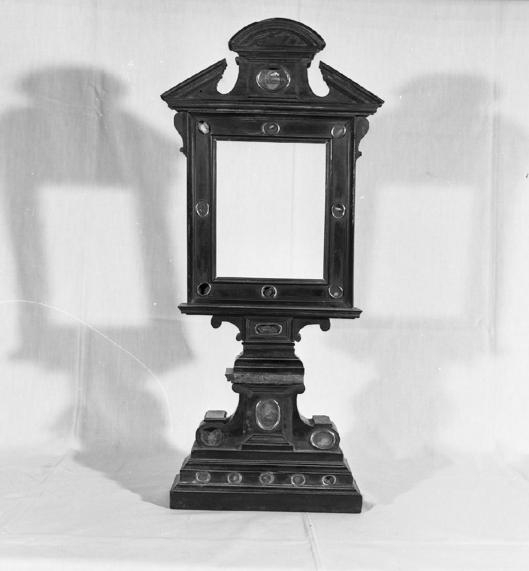 reliquiario - a tabella, serie - bottega toscana (seconda metà sec. XVII)
