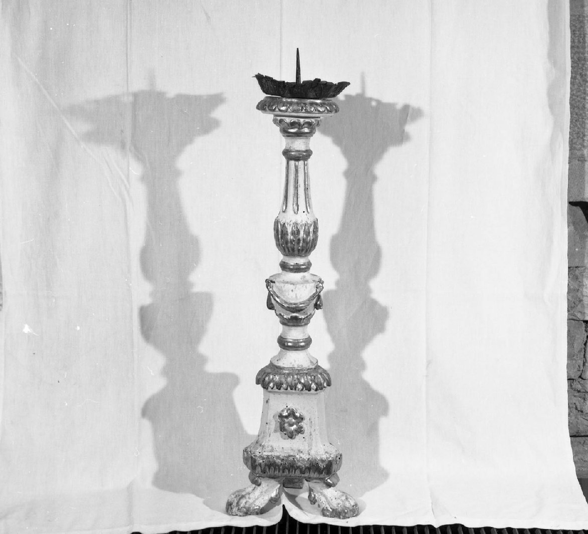candelabro, serie - bottega toscana (fine sec. XVIII)