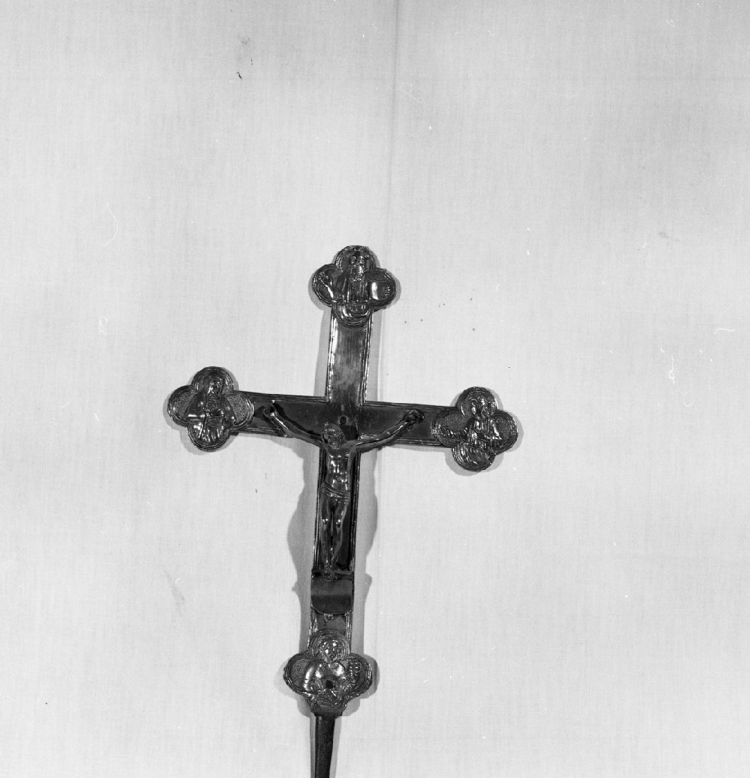 croce processionale - bottega toscana (prima metà sec. XIX)