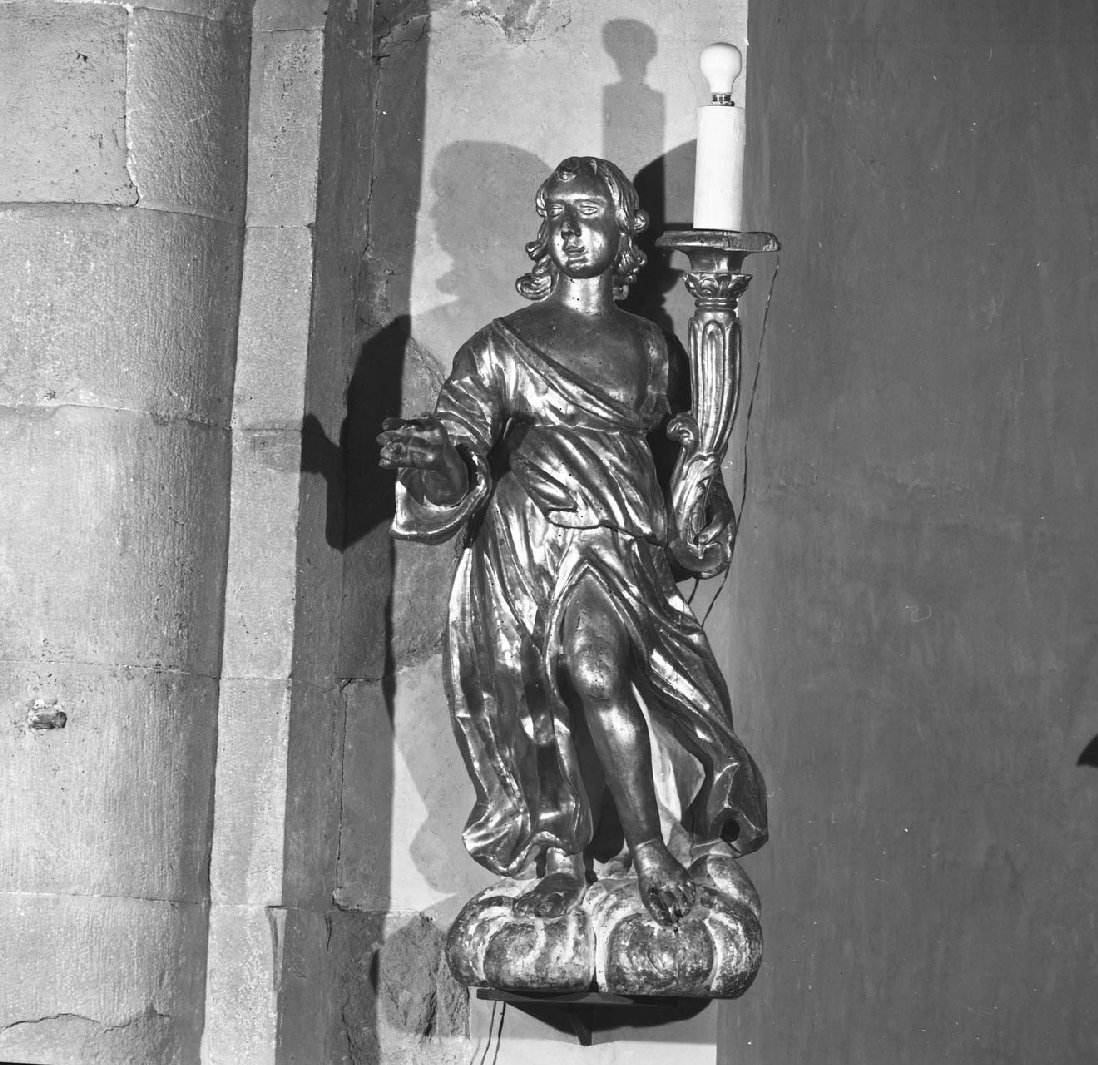 angelo (candelabro - a statua) - bottega toscana (ultimo quarto sec. XVII)
