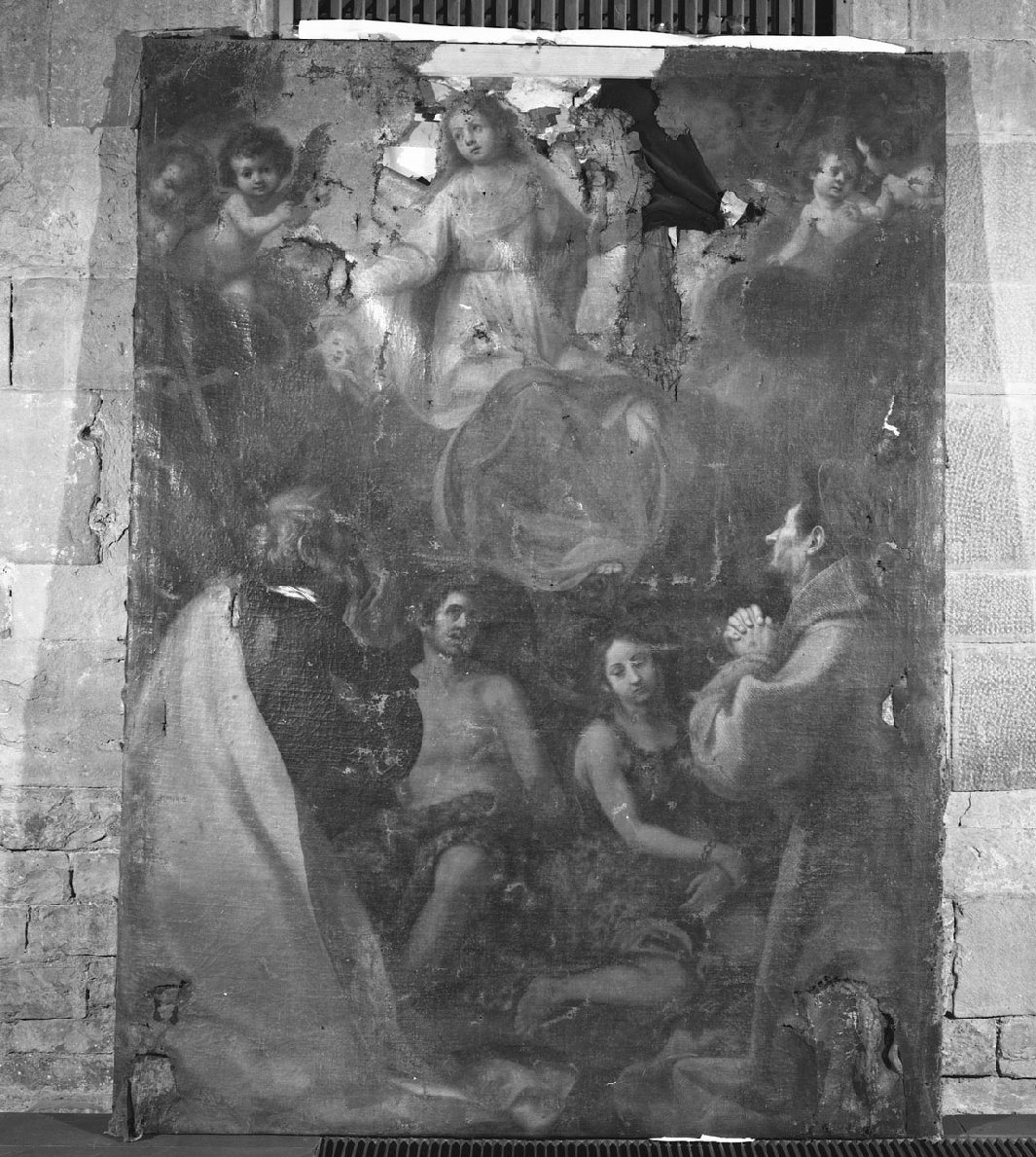 Madonna in gloria (dipinto) - ambito fiorentino (prima metà sec. XVII)