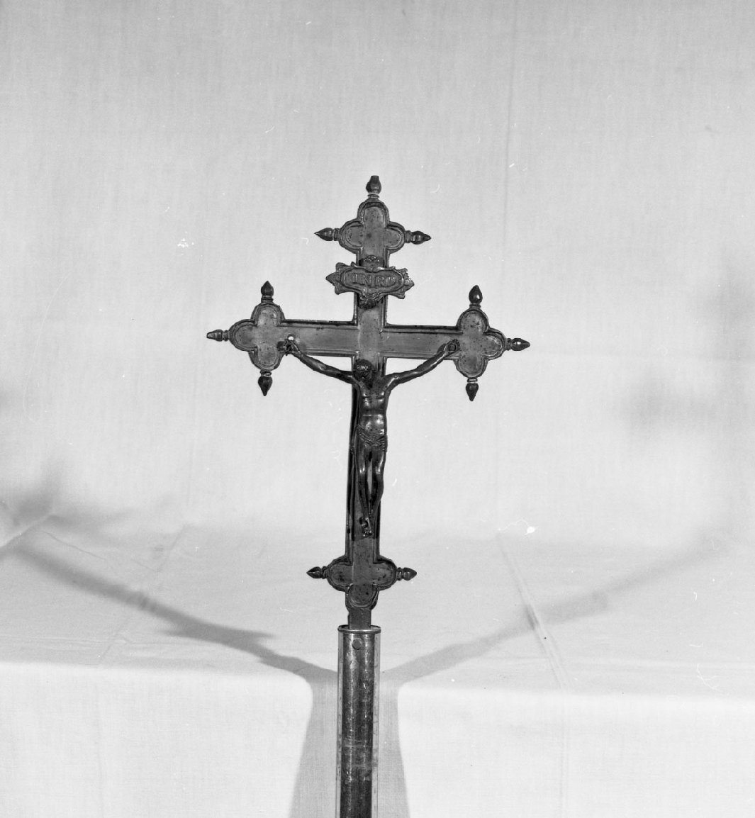 croce processionale - bottega toscana (prima metà sec. XIX)