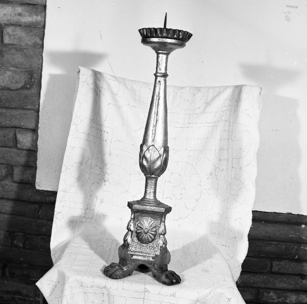 candeliere d'altare - bottega toscana (inizio sec. XIX)