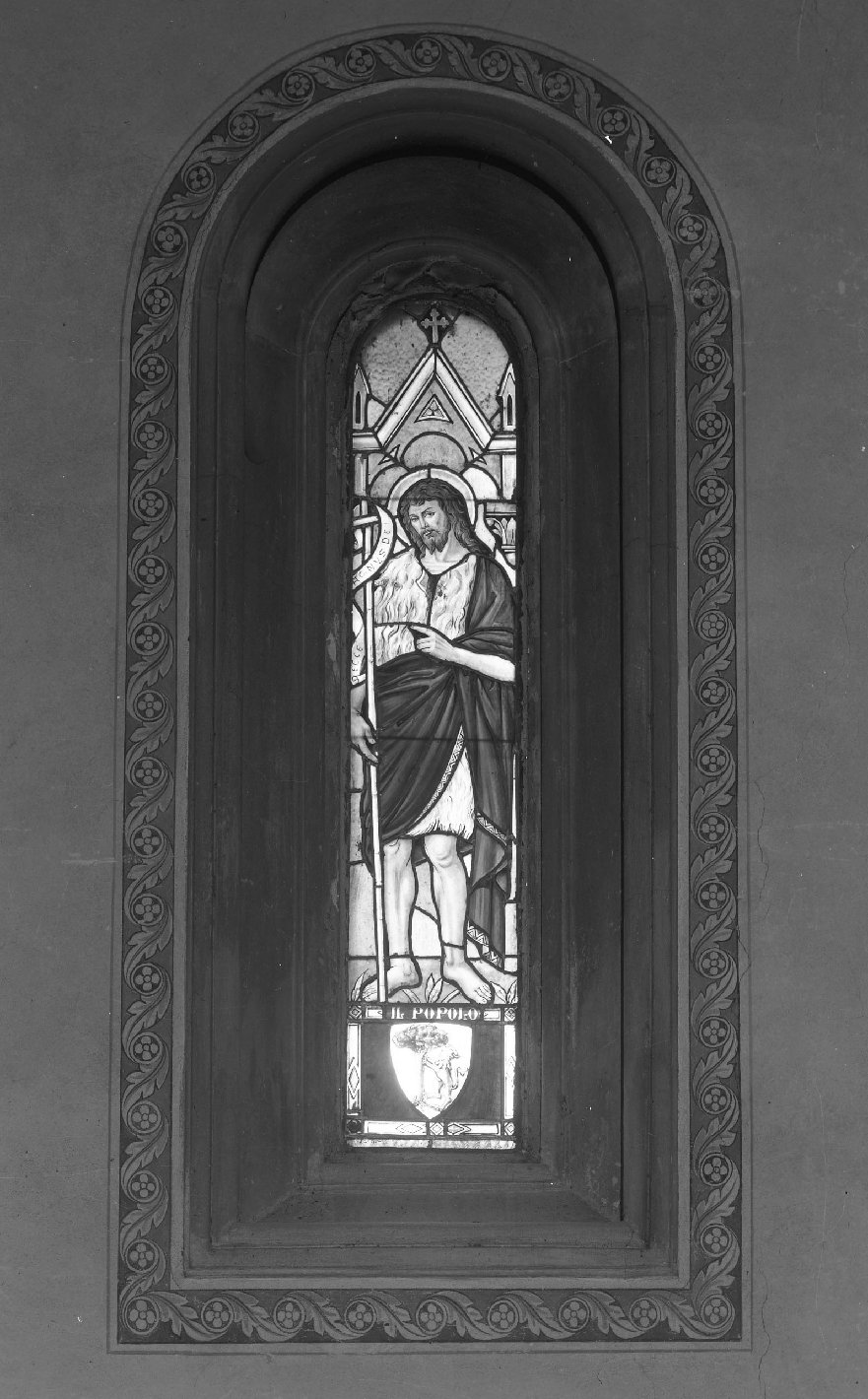 San Giovanni Battista (vetrata) di Masini Bruno (prima metà sec. XX)