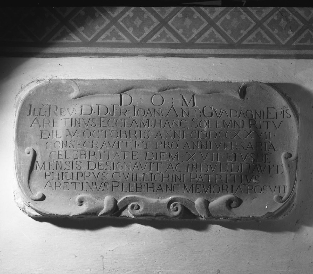 lapide commemorativa - bottega toscana (sec. XVIII)