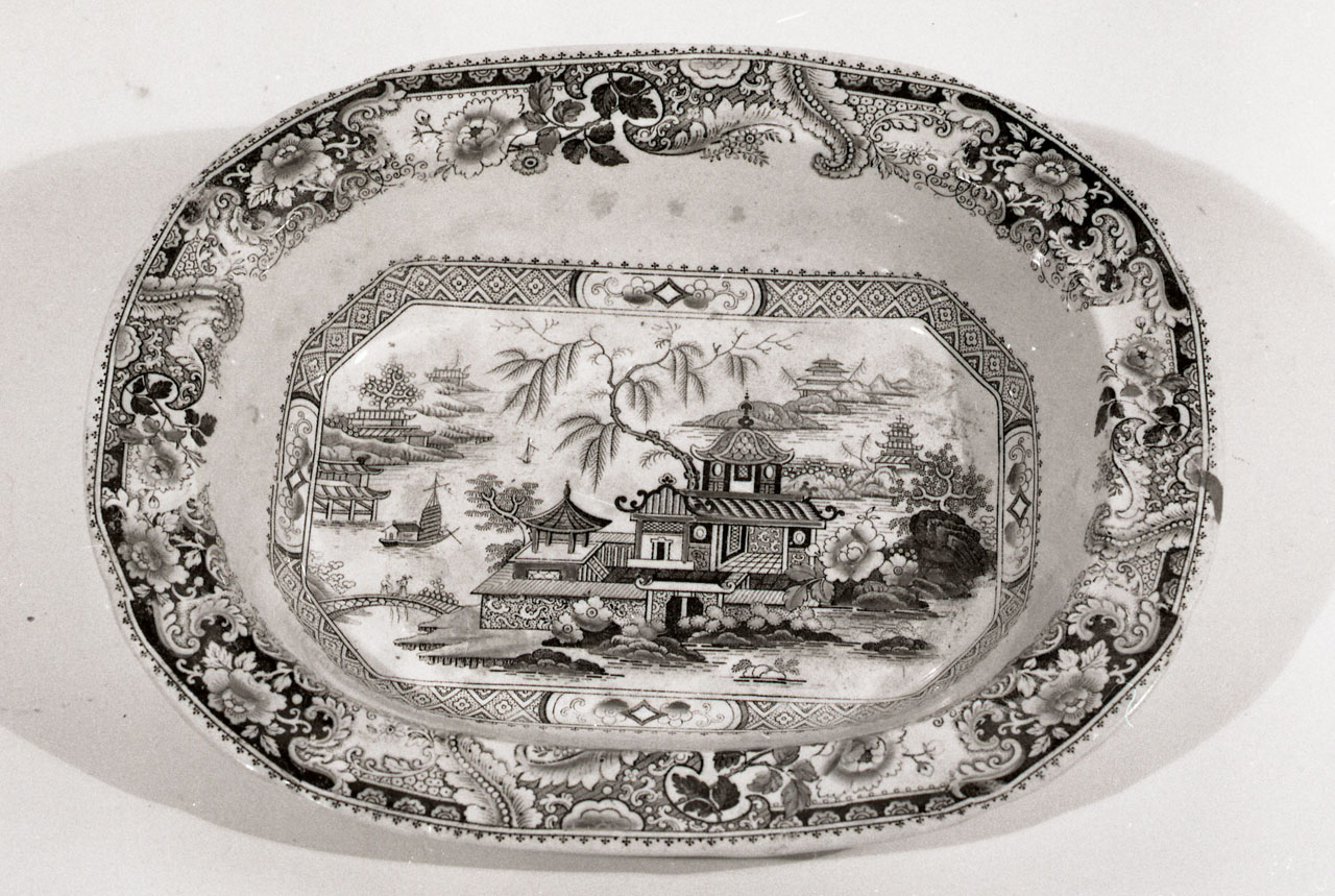 vassoio, serie - bottega inglese (sec. XIX)