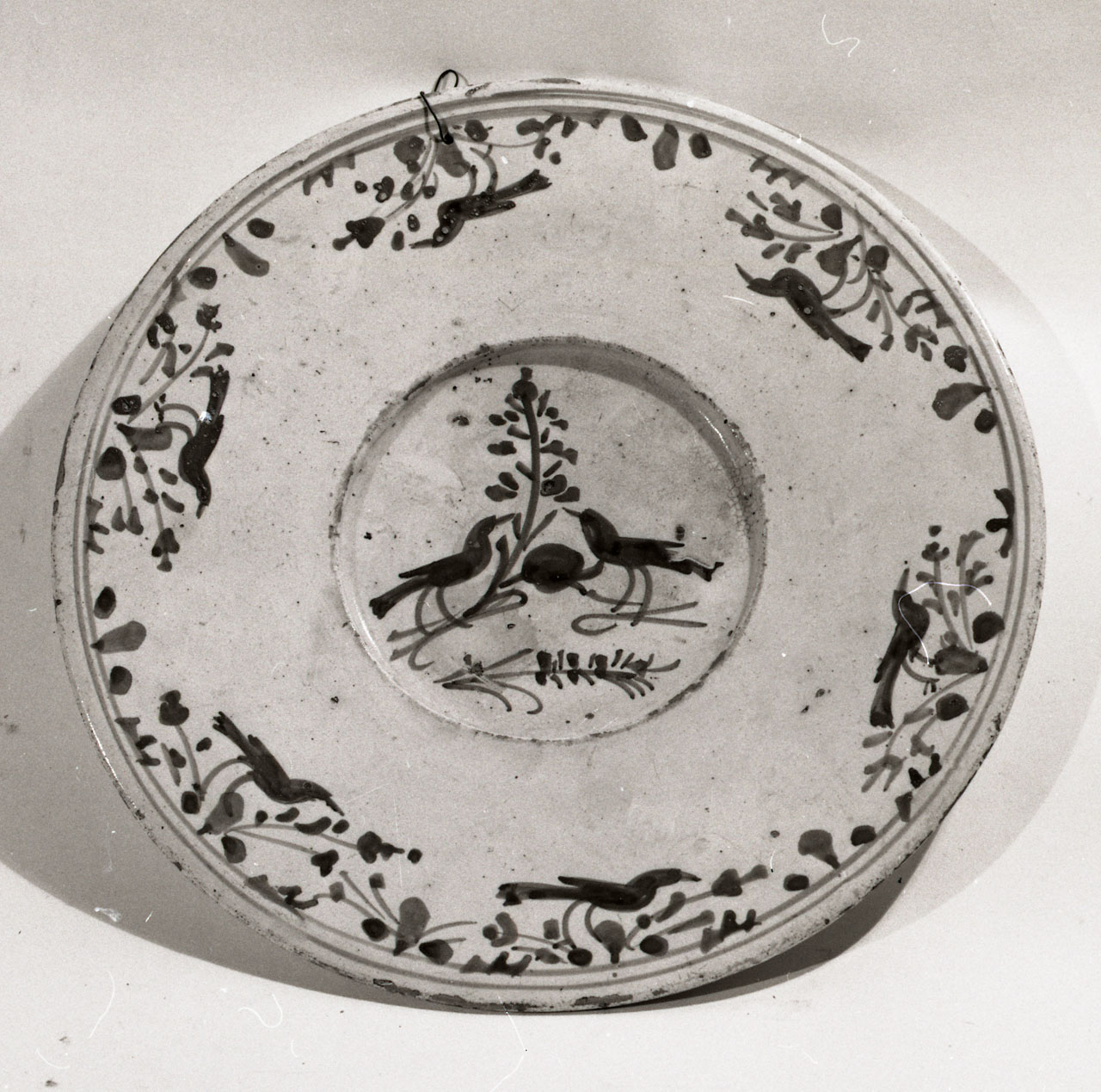 piatto - bottega toscana (sec. XVIII)