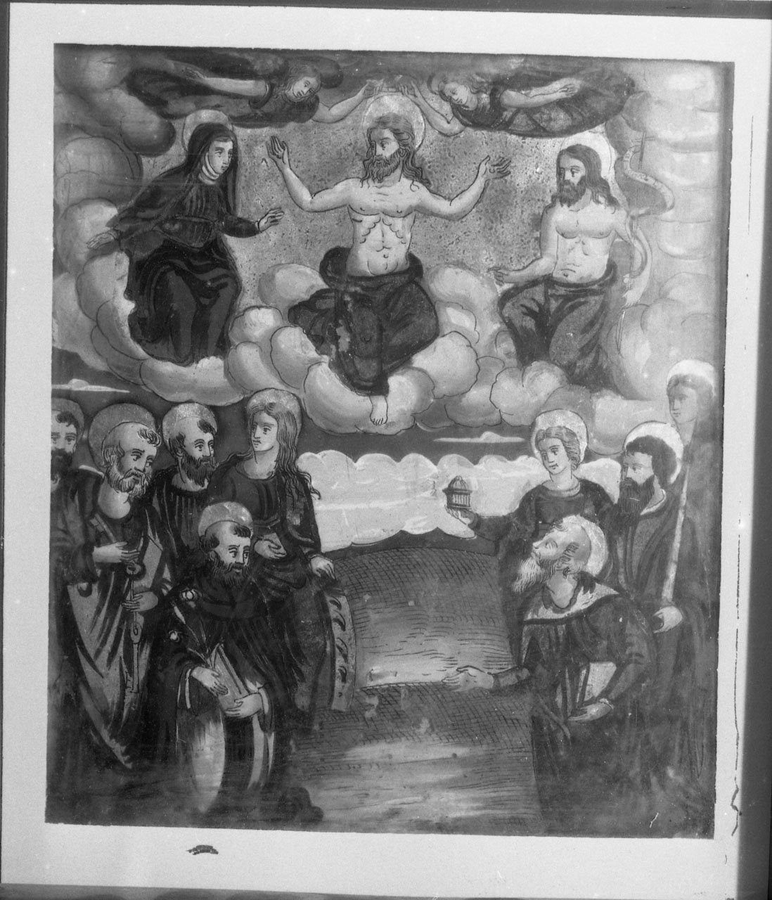 Cristo e santi (dipinto) - ambito toscano (sec. XVII)