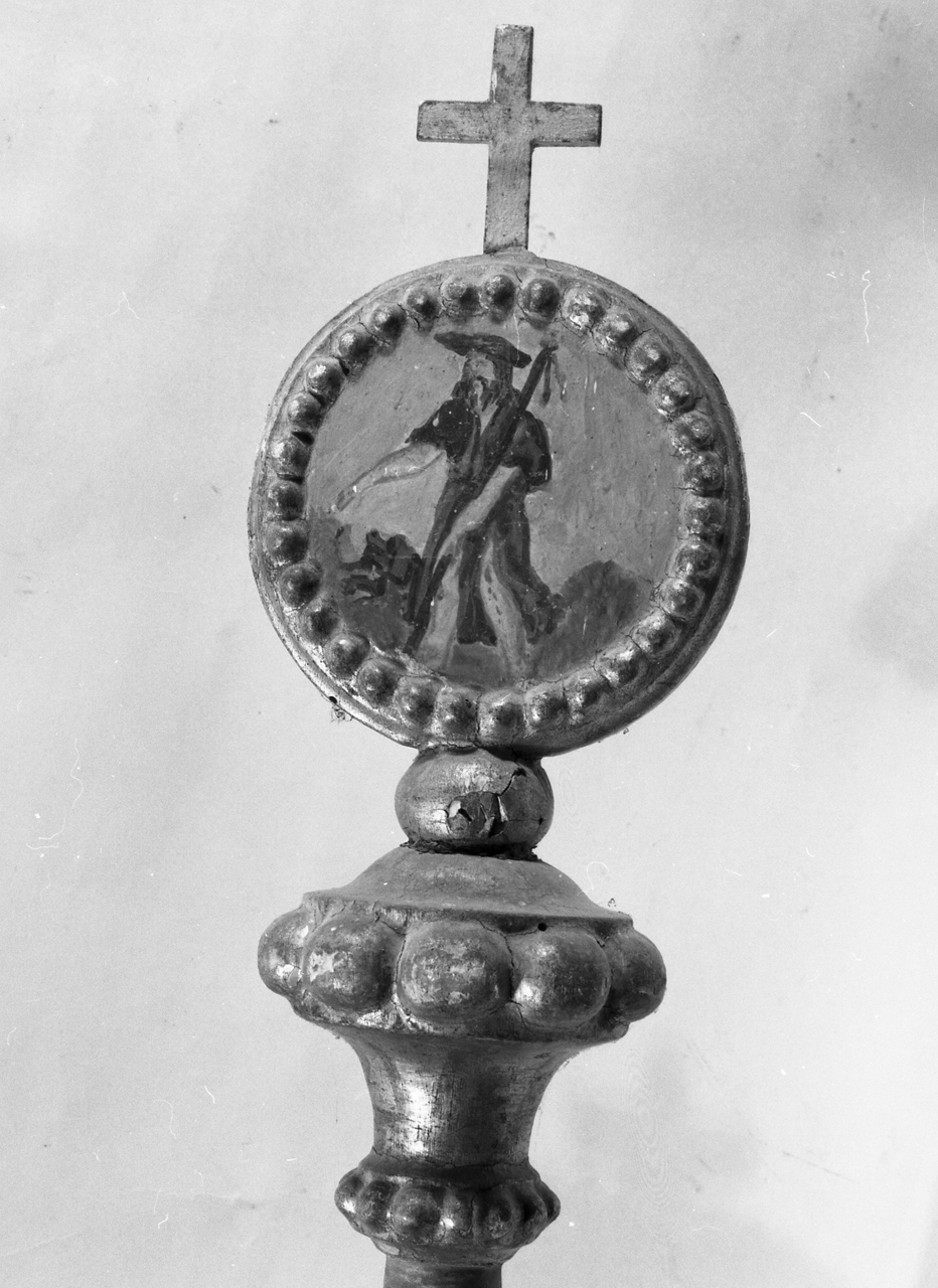 mazza processionale - bottega toscana (inizio sec. XIX)