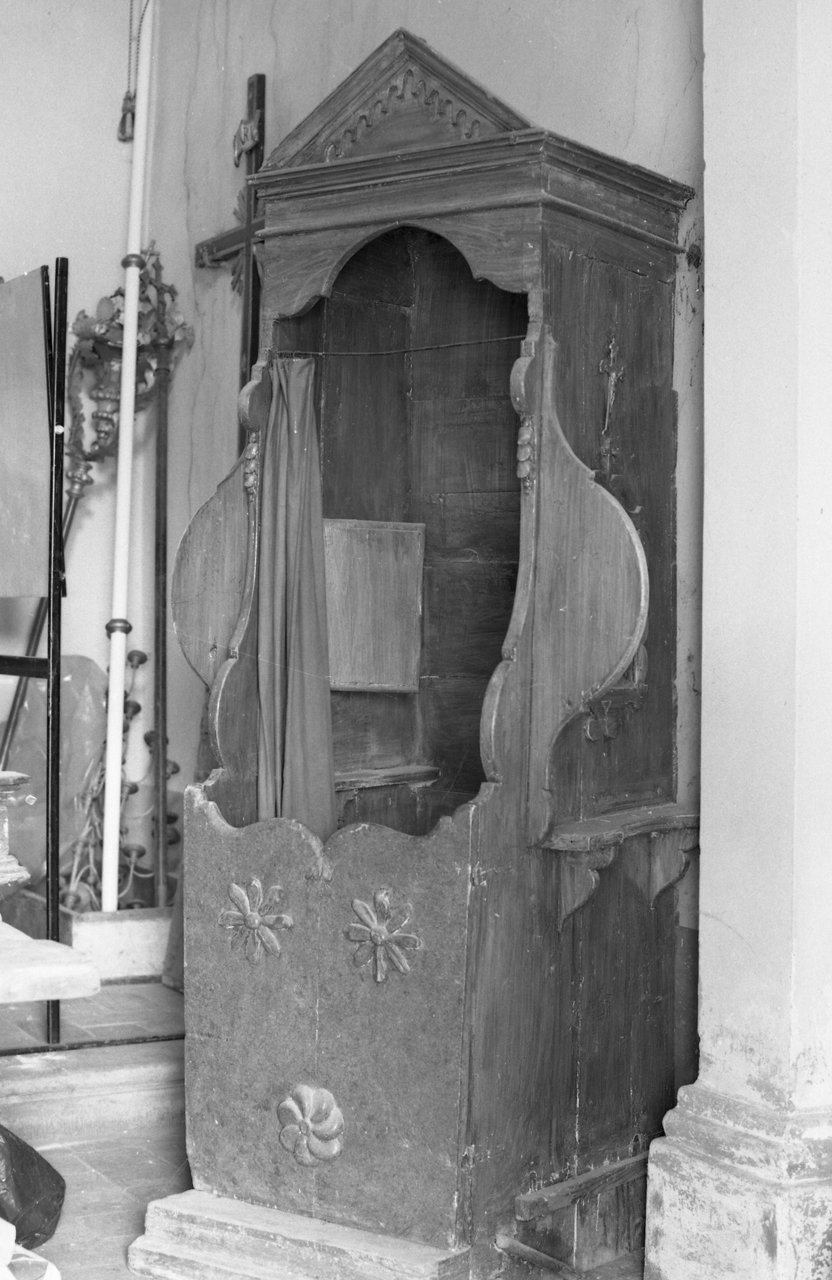 confessionale - bottega aretina (fine/inizio secc. XIX/ XX)