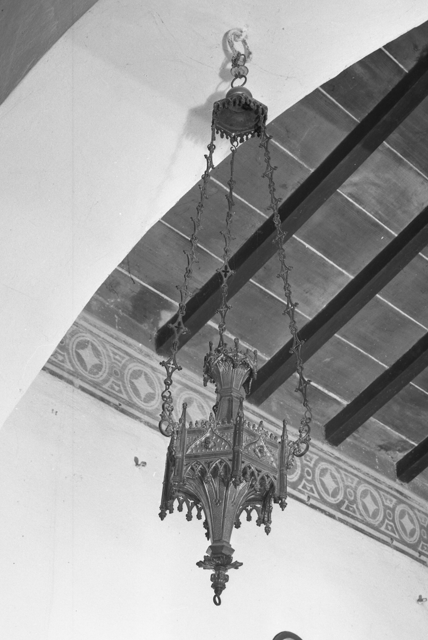 lampada da chiesa - bottega toscana (inizio sec. XX)