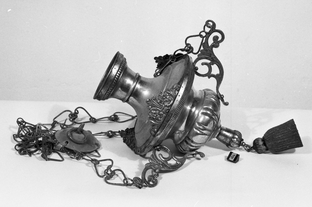 lampada - bottega fiorentina (fine/inizio secc. XVIII/ XIX)