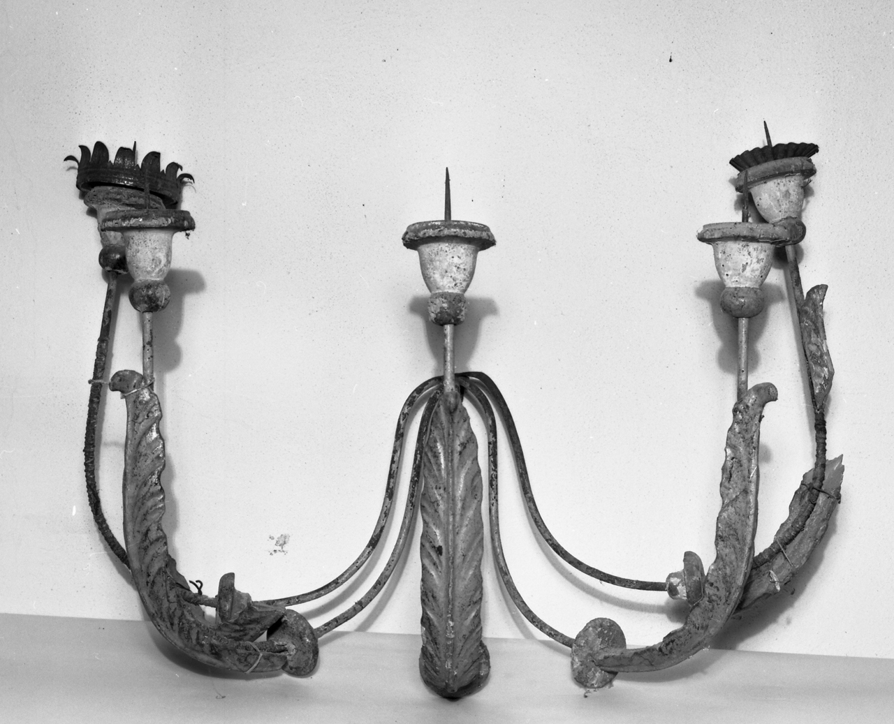 candeliere da parete, serie - bottega toscana (metà sec. XIX)