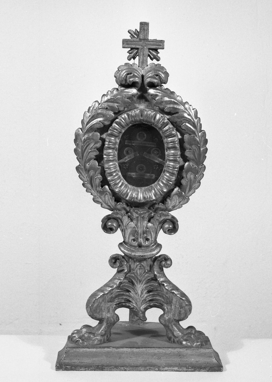 reliquiario, serie - bottega toscana (primo quarto sec. XIX)
