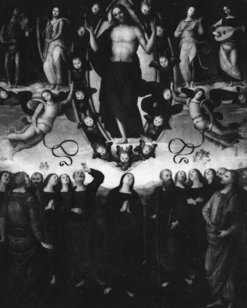 ascensione di Cristo (dipinto) di Vannucci Pietro detto Perugino (bottega) (prima metà sec. XVI)