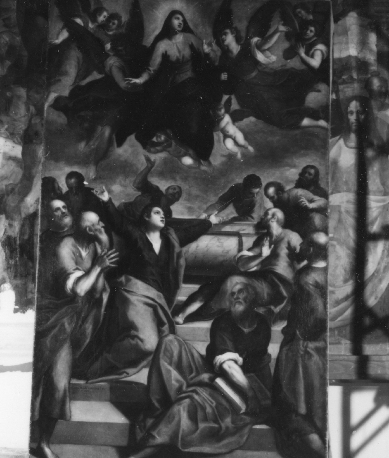 assunzione della Madonna (dipinto) di Negretti Jacopo detto Palma il Giovane (sec. XVII)