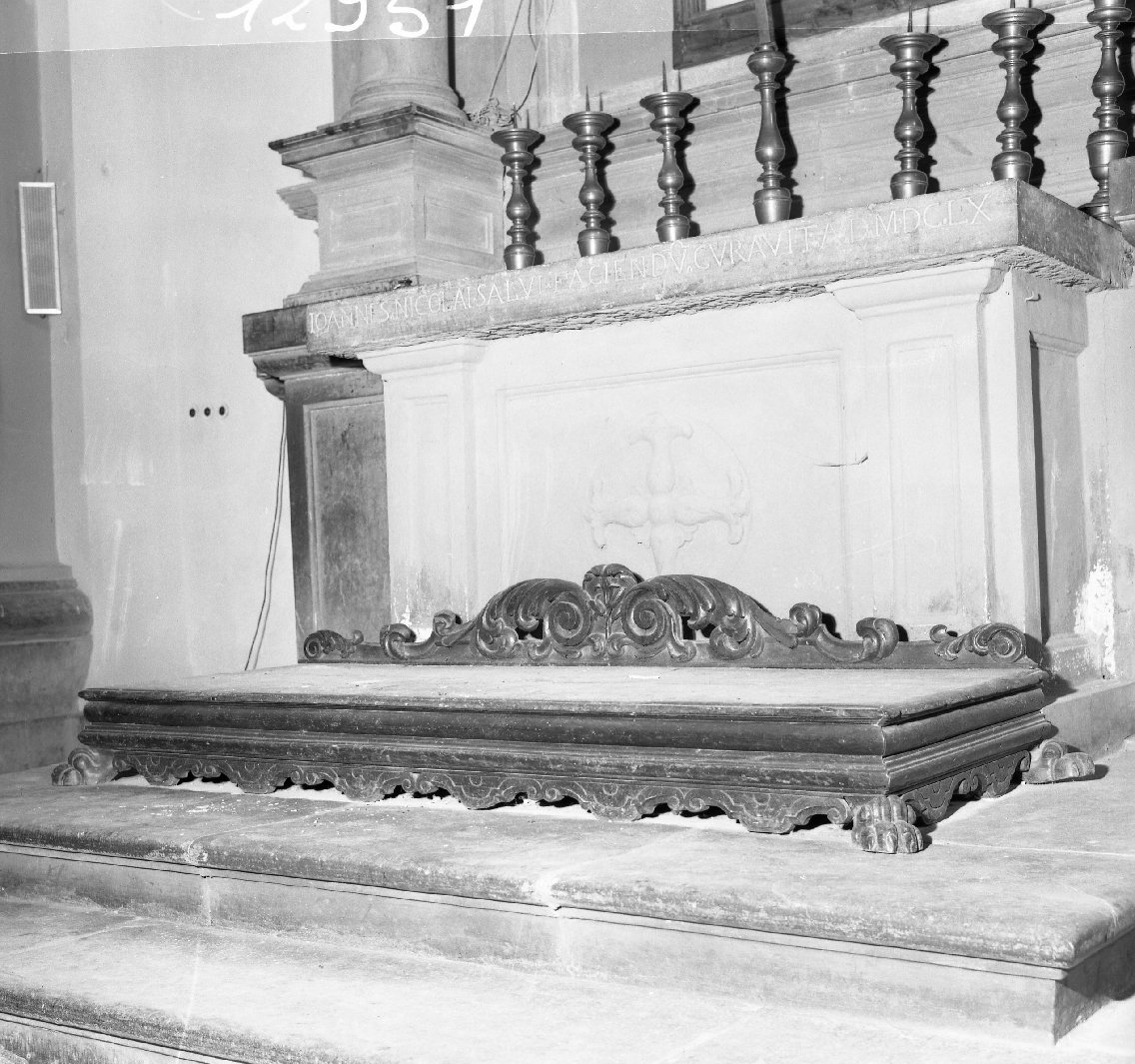 gradino d'altare - bottega toscana (seconda metà sec. XVII)