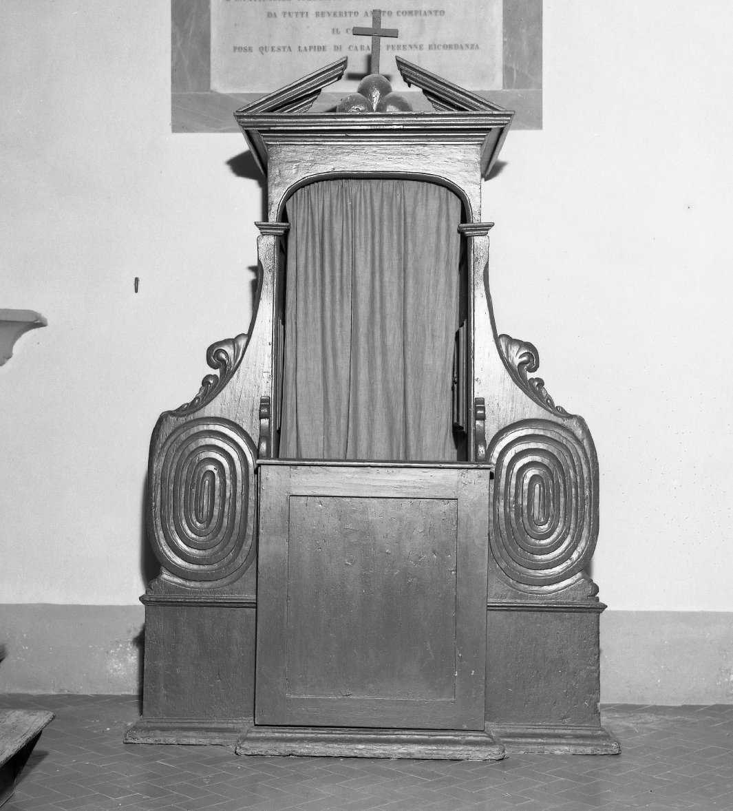 confessionale - bottega toscana (seconda metà sec. XVII)