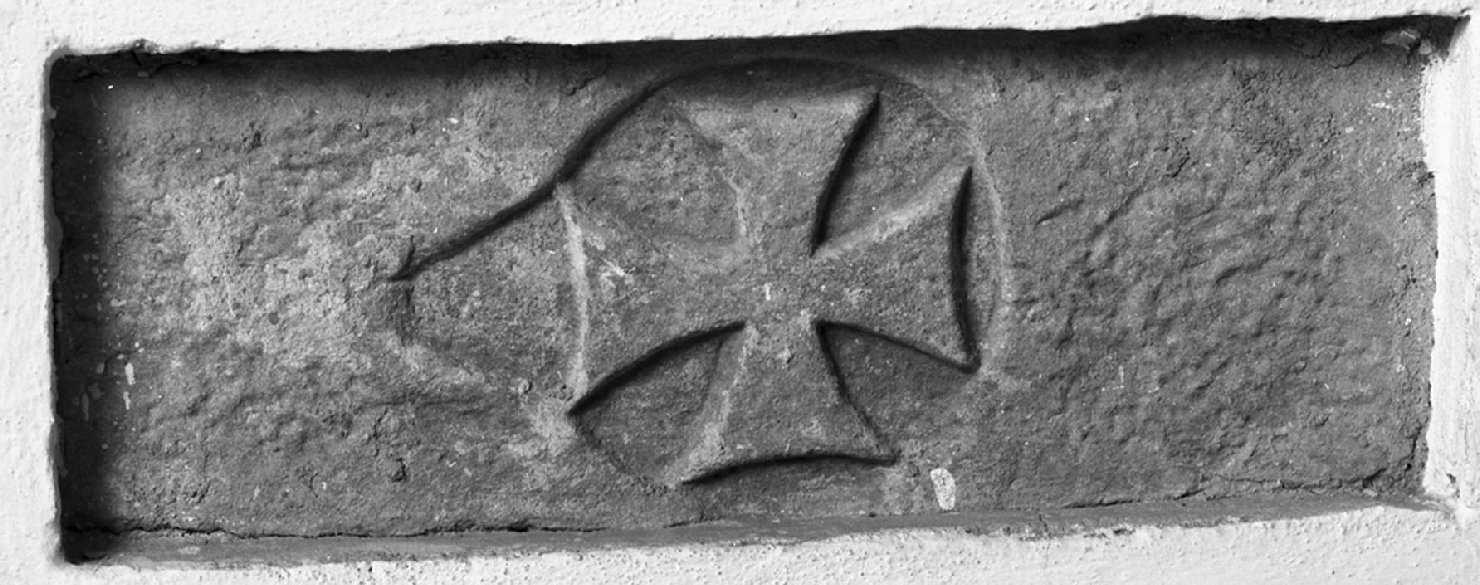 croce (pietra d'imposta) - produzione toscana (sec. XIV)