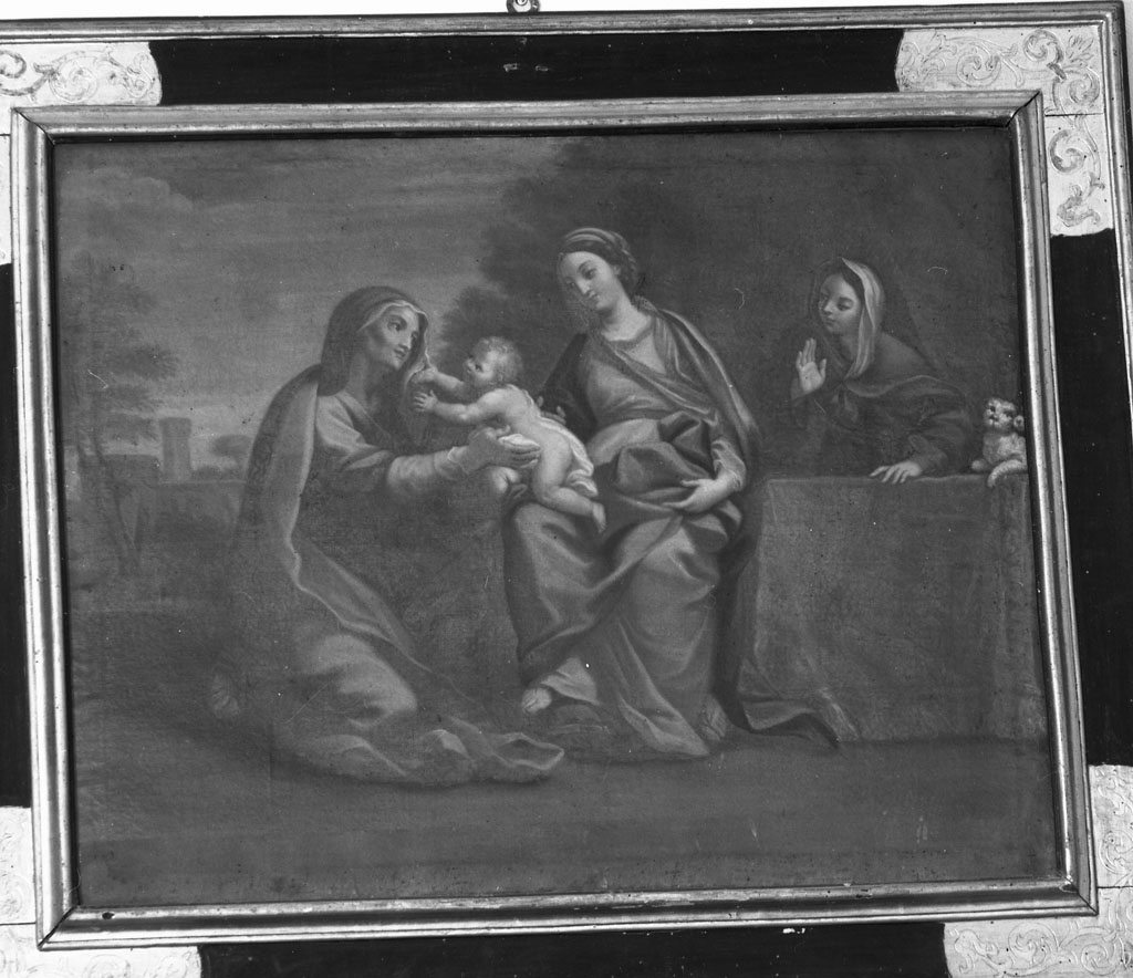 Madonna con Bambino e Sant'Anna (dipinto, opera isolata) - ambito bolognese (primo quarto sec. XVIII)