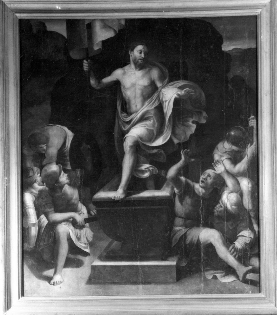 resurrezione di Cristo (dipinto) di Raffaellino del Colle (secondo quarto sec. XVI)