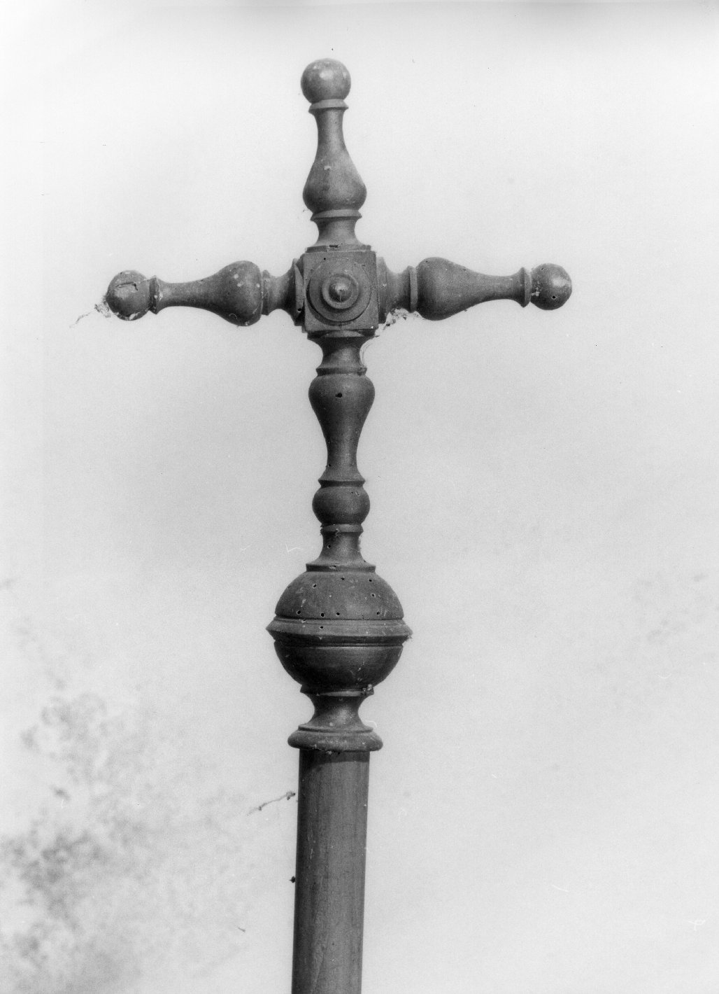 croce processionale, serie - bottega toscana (metà sec. XVIII)