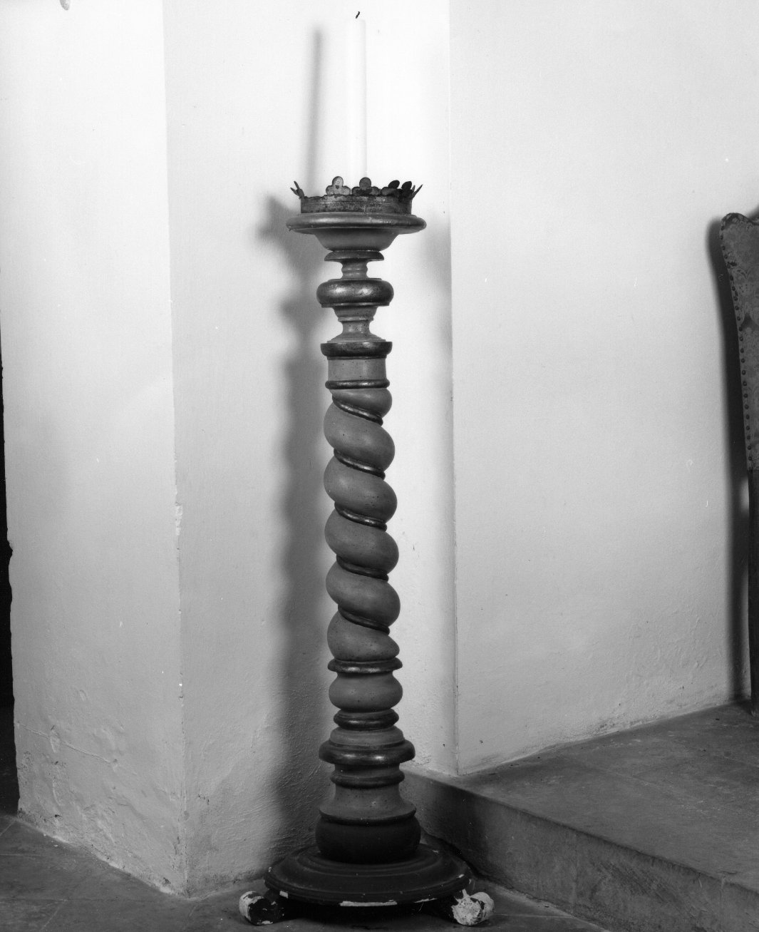 base per il cero pasquale - bottega toscana (metà sec. XIX)