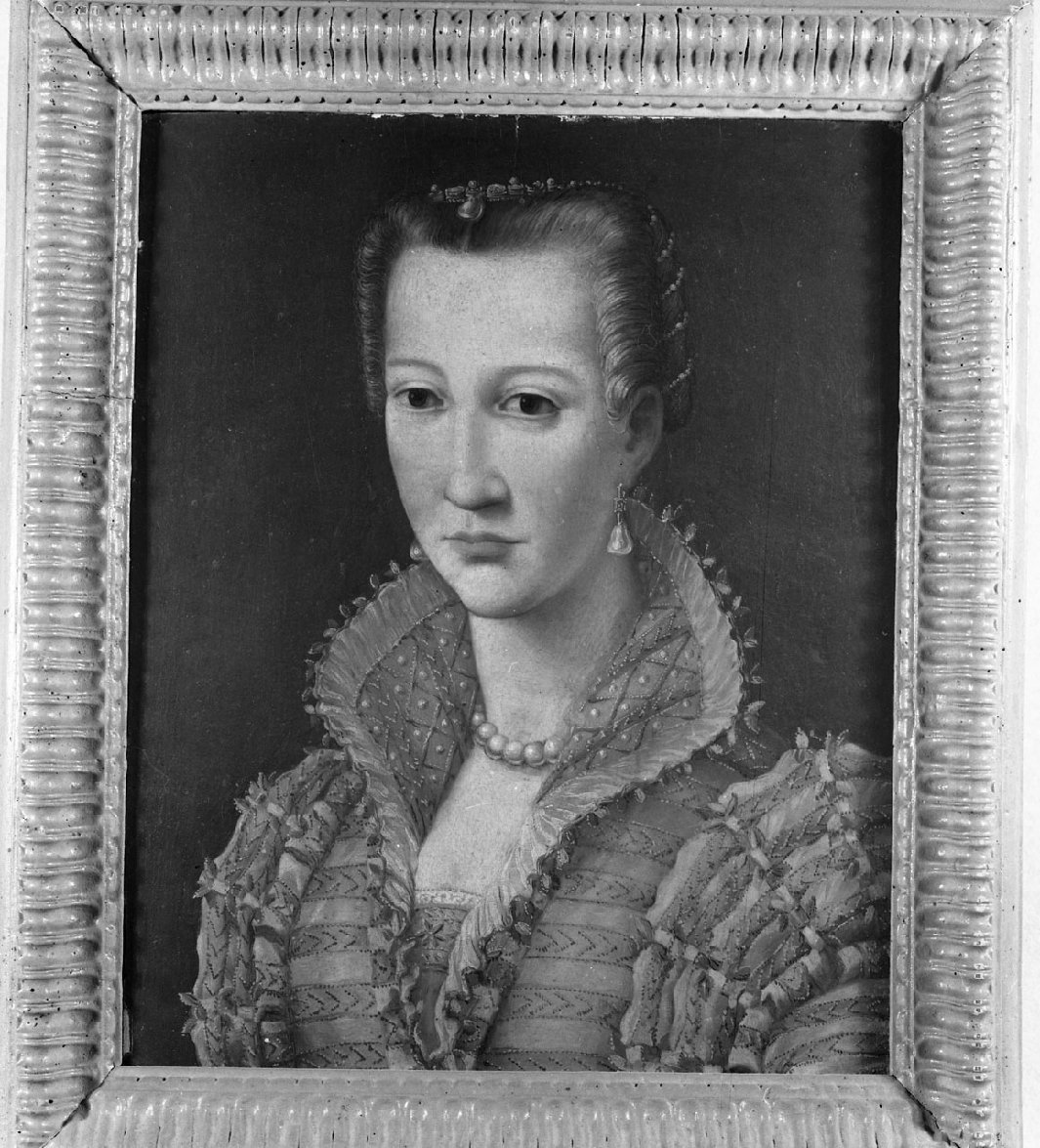 ritratto di donna (dipinto) di Casini Vittorio (attribuito) (seconda metà sec. XVI)